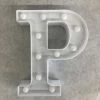 Something Blue DECOR "P" Letter Marquee Size 8.75"x7.75" LED White SIGNS