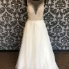 Something Blue Wtoo Wedding Dress Beaded/organza Ivory Size 12 Sleeveless WEDDING DRESSES