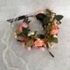 Something Blue Hair Piece Floral Orange/Ivory/Green Flower Crown ACCESSORIES