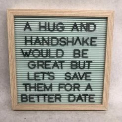 Something Blue DECOR Sign Wood/Plastic Mint/Gray Size 12"x12" SIGNS