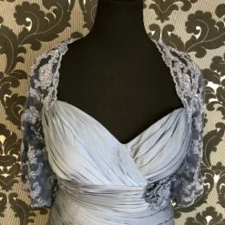 Something Blue Size 14 Wedgewood Montage Floor Silk 3/4 Length FORMAL DRESSES FORMAL/MOTHER'S DRESSES