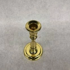 Something Blue Taper Candle Holder Size 7" Metal Brass CANDLES