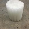 Something Blue DECOR Pillar Candle Wax White Size Approx. 3" CANDLES