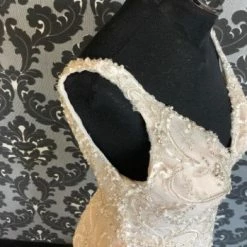 Something Blue Sottero & Midgley Women Chiffon/Beaded Size 12 (As-Is Hemmed Petite)