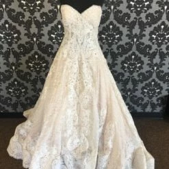 Something Blue Wedding Allure Bridal C481 Women's Wedding Dress Beaded Lace Size 14 WEDDING DRESSES