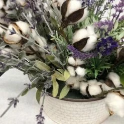 Something Blue Centerpiece Floral/Metal Purple/Ivory/Green Size 15"x18" CENTERPIECES DECOR