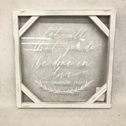 Something Blue As Is Sign Wood/Acrylic Whitewash Size 15.5" SIGNS