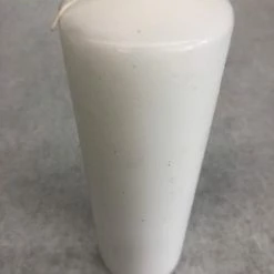 Something Blue Pillar Candle Wax White Size 7" CANDLES DECOR