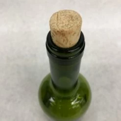 Something Blue Wine Bottle Glass Green Size 9.5" GLASSWARE DECOR