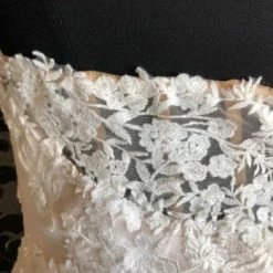 Something Blue Stella York 6814CR Wedding Dress Lace/Tulle Champagne/Ivory WEDDING DRESSES