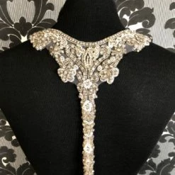 Something Blue 6060 Women's Straps Beaded Ivory/Silver Straps