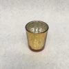 Something Blue Wedding David Tutera Votive Holder Mercury Glass Gold Size 2.5" CANDLES