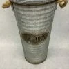 Something Blue Bucket Galvanized Silver Size 17.75" CONTAINER DECOR
