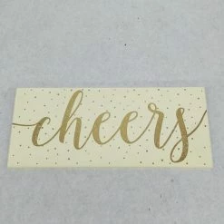 Something Blue DECOR Sign Ivory/Gold Wood/Glitter Size 14"x6" SIGNS