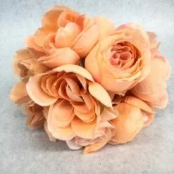 Something Blue DECOR Peony Size 9ct Floral Peach FLORAL