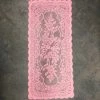 Something Blue Table Runner Lace Pink Size 15.5" X 36" TABLE LINENS DECOR