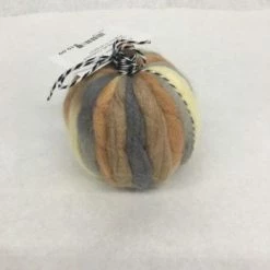 Something Blue Wedding Small Multi Colored Fabric Pumpkin THE PARLOUR