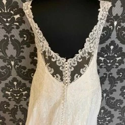 Something Blue Mori Lee By Madeline Gardner Size 24W Ivory Chiffon Sleeveless A-line WEDDING DRESSES