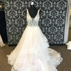 Something Blue Justin AlexanderJOHANNA 88059 Women's Wedding Dress Beaded/Tulle A-line