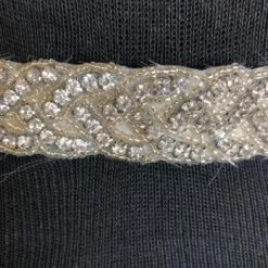 Something Blue Belt Satin/Rhinestone Ivory/Silver BELTS