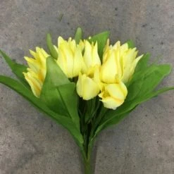 Something Blue Wedding Tulip Flowers Yellow Size 11" FLORAL DECOR