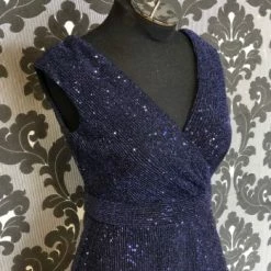 Something Blue FORMAL/MOTHER'S DRESSES Xscape Formal Sequin Navy Size 10