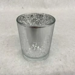 Something Blue Ashland Votive Holder Mercury Glass Silver Size 2.75" CANDLES DECOR