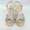 Something Blue L Lorraine Heels Sparkle Champagne/Silver Size 10