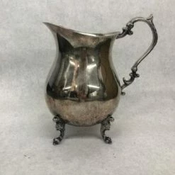 Something Blue Pitcher Silver Tarnished Silver Size Various CONTAINER