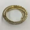 Something Blue Wedding NEW ARRIVALS Gold Bracelet W/ Silver Rhinestones