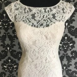 Something Blue Mikaella MK2059 Women's Wedding Dress Lace Ivory/Blush Size 10