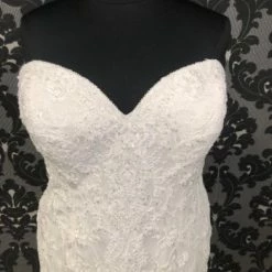 Something Blue WEDDING DRESSES Sincerity Bridal 44212 Women's Wedding Dress Lace Ivory Size 24