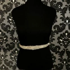 Something Blue BelBT048 Belt Rhinestone Ivory