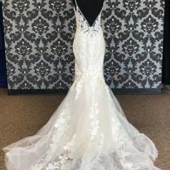 Something Blue Enzoni Lilac 17664 Women's Wedding Dress Lace Ivory Size 6 WEDDING DRESSES