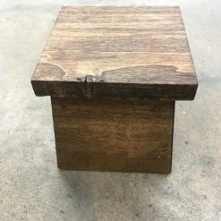 Something Blue Wedding DECOR Medium Stain Wood Cake Stand