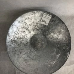 Something Blue Bowl Size 12"x3" Glass Silver Round GLASSWARE DECOR