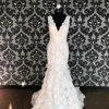 Something Blue WEDDING DRESSES Galina Wedding Dress Lace Ivory & Blush Size 8 Sleeveless