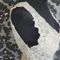 Something Blue As Is Zavana ZB203 Wedding Dress Lace Soft Champ Size 10 Sleeveless