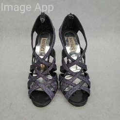 Something Blue NEW ARRIVALS Badgley Mischka MP2183 Heels Glitter Charcoal Size 9M SHOES