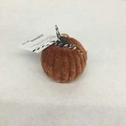 Something Blue Wedding Mini Burnt Orange Velvet Fabric Pumpkin