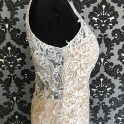 Something Blue WEDDING DRESSES Allure Romance 3167 Size 12 Hignneck Fit & Flare