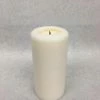 Something Blue DECOR Pillar Candle Wax Ivory Size 6" CANDLES