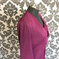 Something Blue R&M Richards Women's Formal Chiffon Plum Size 12