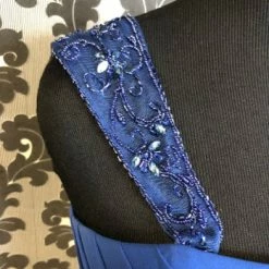 Something Blue Cameron Blake 218624 Women's MOB Chiffon Royal Blue Size 16 Floor FORMAL/MOTHER'S DRESSES