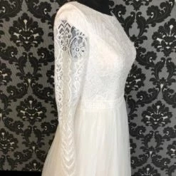 Something Blue Allure Bridal M646 Women's Wedding Dress Lace/Tulle Ivory A-line