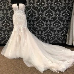 Something Blue Martina Liana 1211SM Women's Wedding Dress Glitter Lace Size 14 WEDDING DRESSES