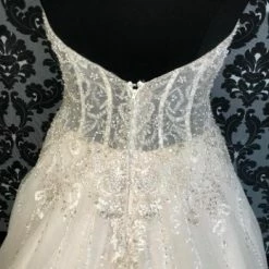 Something Blue Kenneth Winston KIMBERLY 1725 Women's Wedding Dress Beaded/Tulle Size 16 WEDDING DRESSES