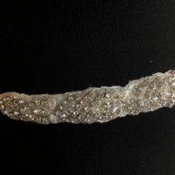 Something Blue BelBT048 Belt Rhinestone Ivory