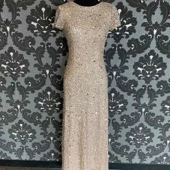 Something Blue Adrianna Papell Women's Formal Sequin Blush Size 4 FORMAL/MOTHER'S DRESSES