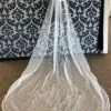 Something Blue VEILS Cathedral Ivory Tulle With /Rhinestone Edge Veil